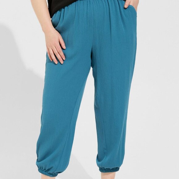 NWT! Torrid Pull-On Washable Gauze High Rise Jogger - Picture 2 of 4
